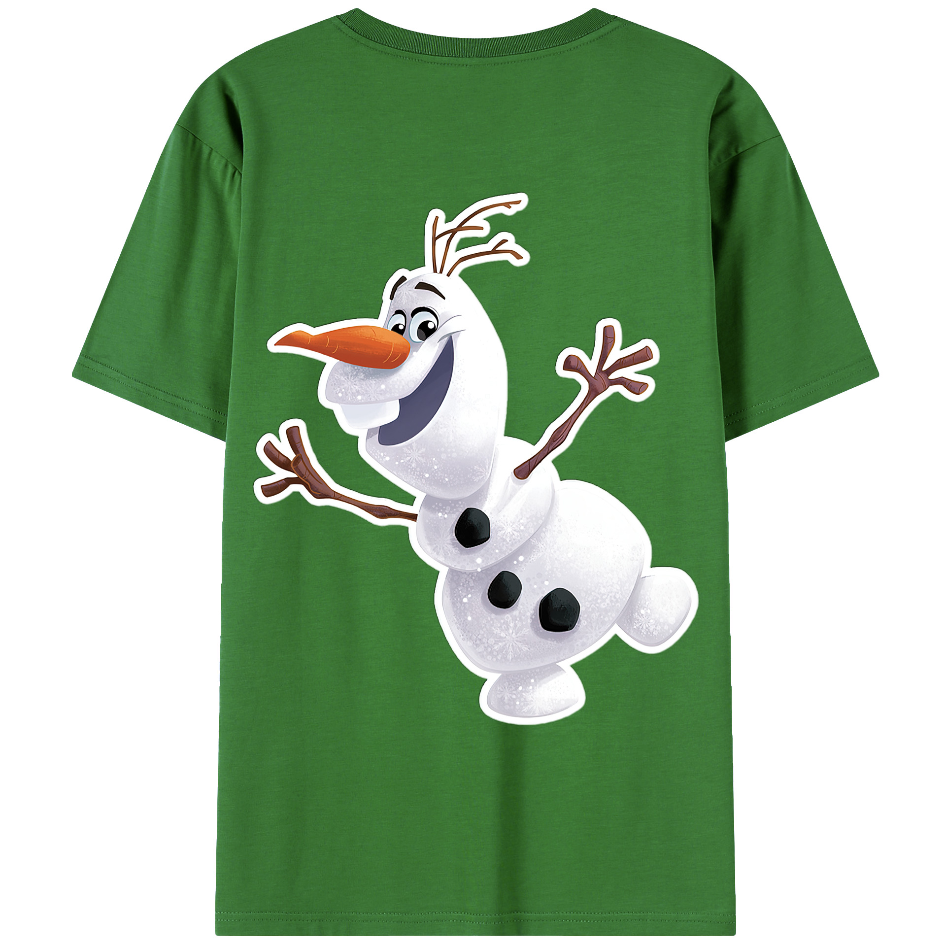 （画像用） アナと雪の女王 アンナ エルサ Frozen Anna Elsa レディース半袖Tシャツ(バックプリント)